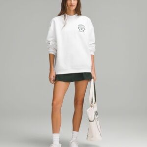 Lululemon White Tennis Club Sweatshirt